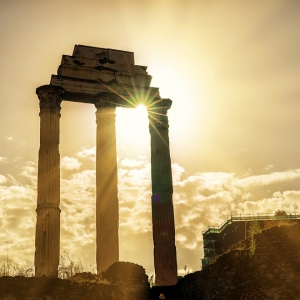 Римский форум, руины храма Диоскуров / Архитектурная фотосъемка
