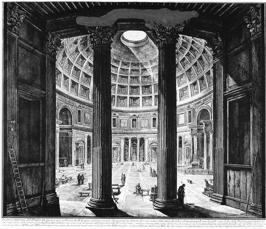 Пантеон на гравюре Пиранези