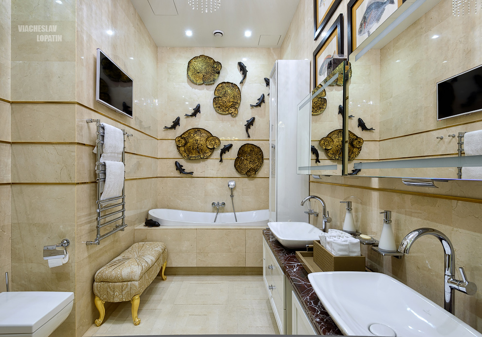 Интерьерная фотосъемка: ванная комната